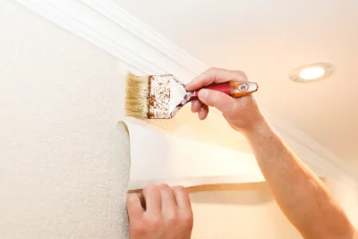 Pose de papier peint à Tiranges — revêtements muraux et toiles de verre